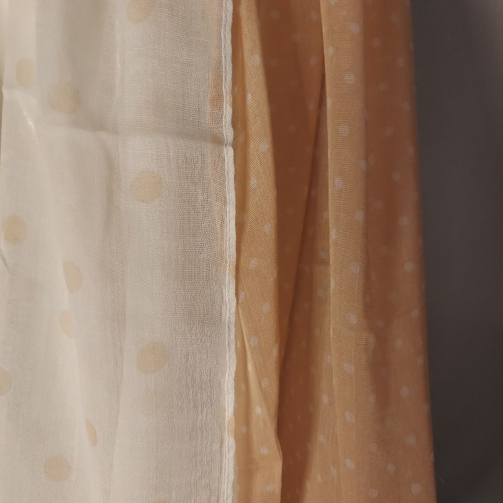 Polka Dots Peach Lightweight Infinity Scarf - Picture 5 of 10
